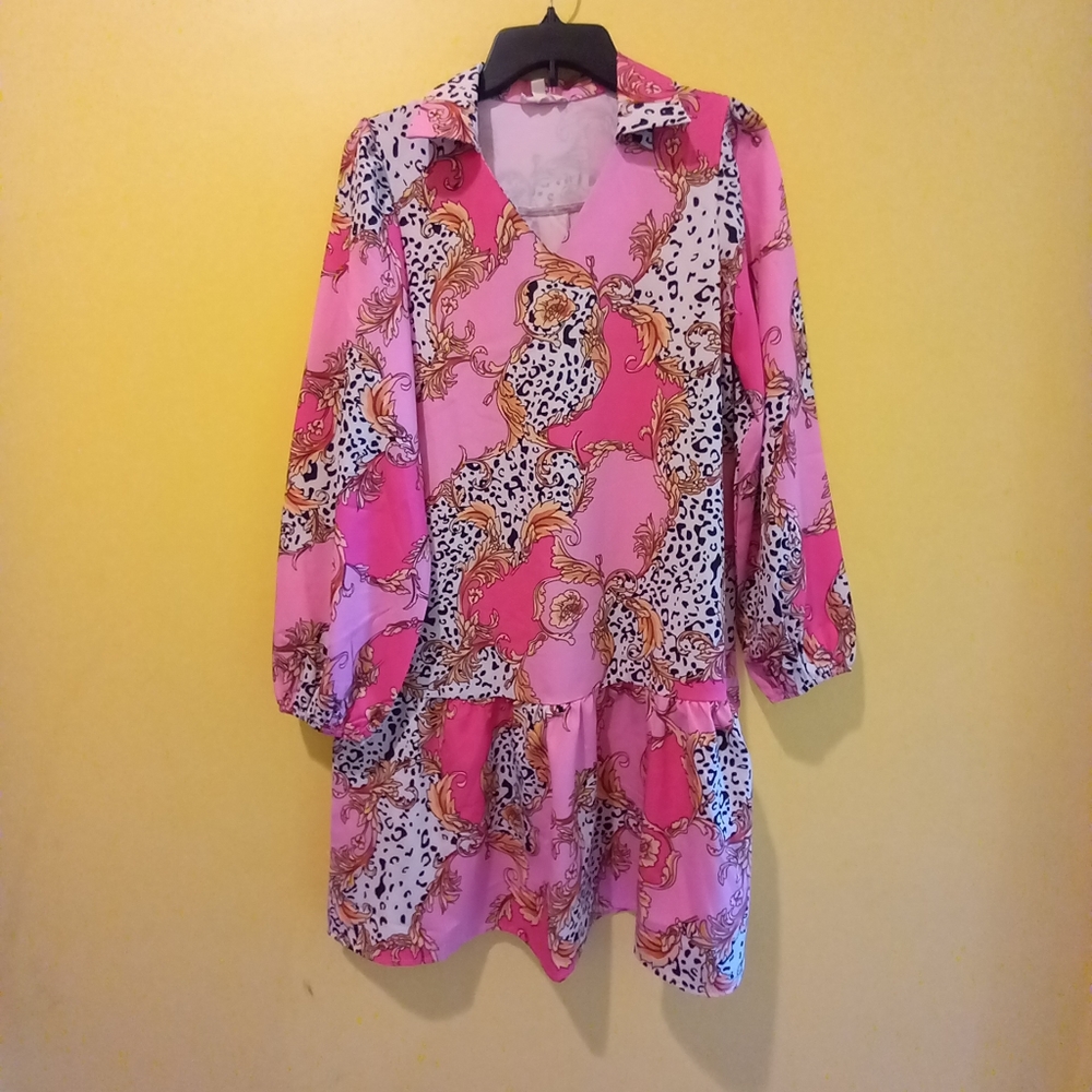 Savana Woman  Dress in Pink Size S